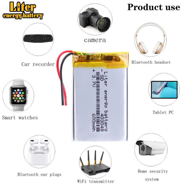 3.7V 403048 600mah Liter energy battery lithium-ion polymer battery quality goods  of CE FCC ROHS certification authority