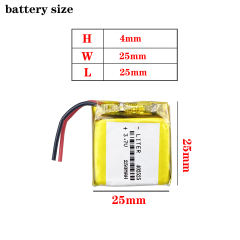 3.7V 250mah 402525 Li-polymer Rechargeable Battery For  Smart Watch LED Lamps Bluetooth Speakers