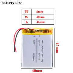 3.7V 1500mAh 504050 Liter energy battery Lithium Polymer LiPo Rechargeable Battery For Mp3 Mp4 GPS PAD DVD DIY E-book bluetooth