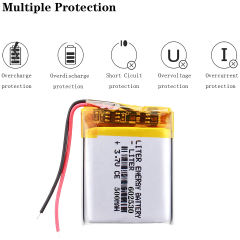 3.7V 602530 500mAh BIHUADE polymer lithium battery Rechargeable Li-ion Cell For microphone  Smart Watch Reading Pen Wireless Mice