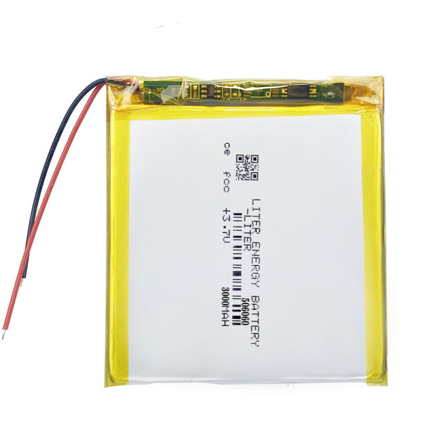 3.7V polymer lithium battery 506060 3000MAH navigator card card mobile power source