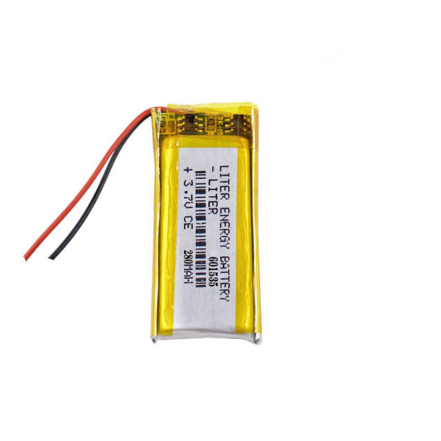 601535 3.7v 280MAH  Liter energy battery lithium polymer battery For MP3 Smart watch toys DVR Sports headphone