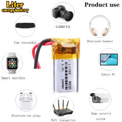 3.7V 150mAH 601225 Liter energy battery polymer lithium ion / Li-ion battery for smart watch,BLUE TOOTH,GPS,mp3,mp4,toy,speaker