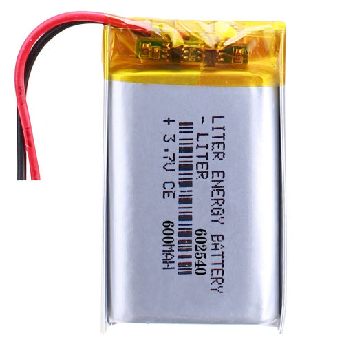 3.7V,600mAH,602540 BIHUADE Li-po Rechargeable battery for DVD,MP3,MP4,TOY,GPS,SMART WATCH,Led Lamp Bluetooth speaker