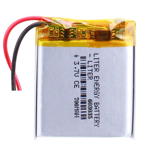 3.7V 603035 700mah Liter energy battery smart home Li-ion battery for dvr GPS mp3 mp4  Bluetooth headset Smart Watch