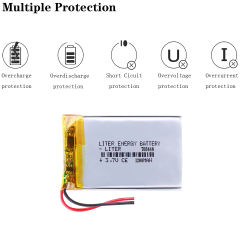 Liter energy battery 3.7V 1200MAH 703448 Lithium Polymer LiPo Rechargeable Battery For Mp3 headphone PAD DVD bluetooth camera