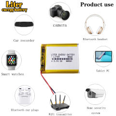 603443  3.7V 850MAH Liter energy battery Li-Po Rechargeable Battery For MP3 MP4 MP5 GPS E-book navigation