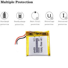 600mAh 603030 3.7V BIHUADE rechargeable battery polymer lithium battery for MP3 MP4 GPS DVD recorder e-book camera power bank
