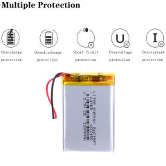 Size 603450 3.7V 1200mah BIHUADE Lithium polymer Battery For MP3 MP4 MP5 GSP DVD LED Light Camera Digital Products