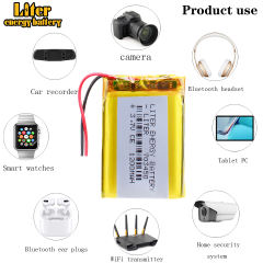 703450 3.7V 1300MAH BIHUADE Polymer lithium ion / Li-ion battery for TOY,POWER BANK,GPS,mp3,mp4 Bluetooth Speaker