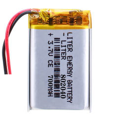 3.7V 700mAh 802040 BIHUADE for Phone Dvr GPS Mp3 Mp4 Mp5 Bluetooth Speaker E-Book Li-Polymer Polymer Rechargeable Accumulator