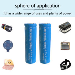 2pcs Liter Energy Battery 3.7v 14500 Battery 880mah Li-ion Rechargeable Battery For Led Flashlight Toys Bicycle Lamp Headlamp