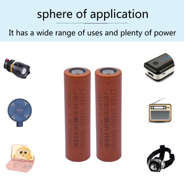 18650 Battery High Quality 900mAh 3.7V 18650 Li-ion Batteries Rechargeable Battery for Flashlight Torch