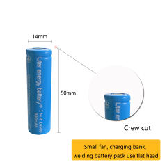 20pcs Liter Energy Battery 3.7v 880mah Icr 14500 Li-ion Rechargeable Battery With Safety Relief Valve