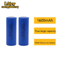 2pcs/lot 18500 Batteries 18490 Real 1600mAh Li-ion Lithium 3.7V Rechargeable FlashLight Torch Battery Power Bank LED Energy