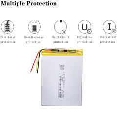 3 line 3.7V 3000mAH 336085 Polymer lithium ion / Li-ion battery for tablet pc cell phone MOBILE POWER BANK MP4