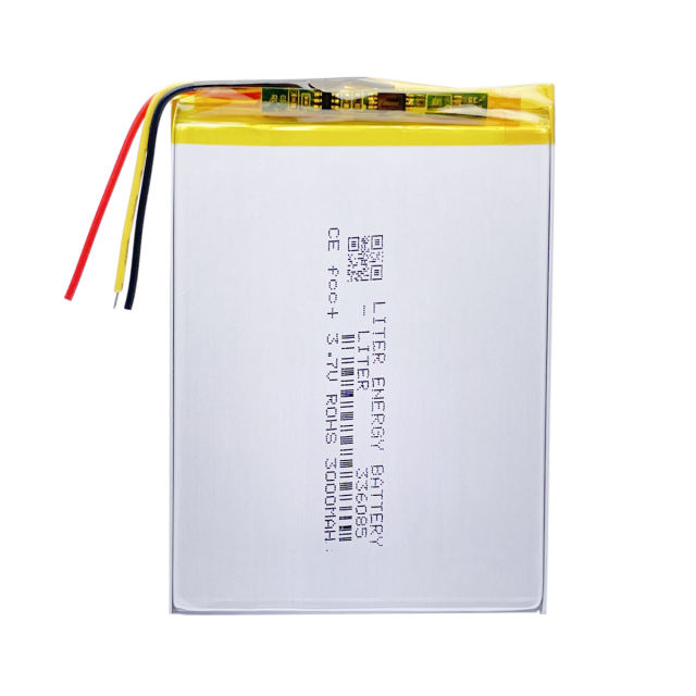 3 line 3.7V 3000mAH 336085 Polymer lithium ion / Li-ion battery for tablet pc cell phone MOBILE POWER BANK MP4