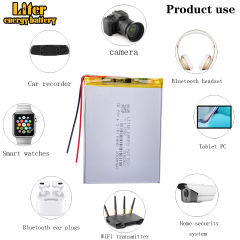 306080 Tablet pc 3.7V 2500mAH polymer lithium ion Rechargeable battery  for 7 inch 8 inch 9inch tablet pc E-book