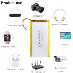 3.7V,8000mAH,7565121 BIHUADE polymer lithium ion / Li-ion battery for GPS,mp3,mp4,mp5,dvd,bluetooth,model toy mobile