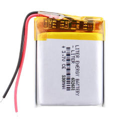 3.7V 652631 530mah Liter energy battery Li-Po Rechargeable Battery MP3 Speakers for DVD GPS MP4 Smart Watch Cell Phone