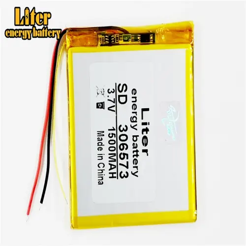 3 line 306573 3.7V 1500mAh Lithium Polymer LiPo cells power For PAD GPS Vedio Game E-Book Tablet PC Power Bank