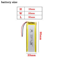 Polymer lithium battery 3.7V 103395 3700mAh mobile power LED instrument flat-panel universal