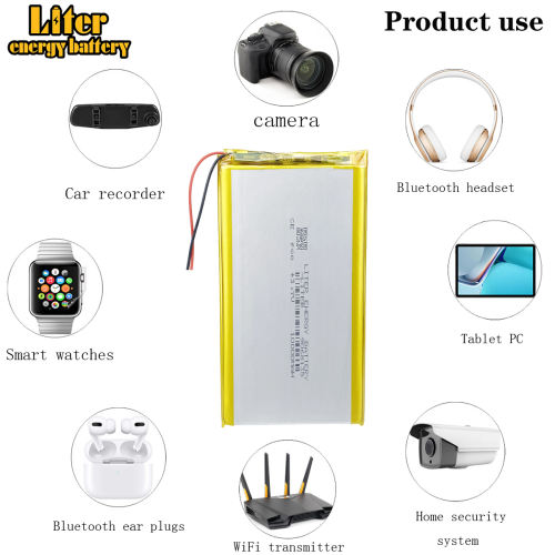 3.7V 9068135 10000mAh BIHUADE polymer lithium battery Rechargeable Li-ion Cells For GPS DVD Tablet MID Electric