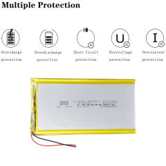 3.7V 9068135 10000mAh BIHUADE polymer lithium battery Rechargeable Li-ion Cells For GPS DVD Tablet MID Electric