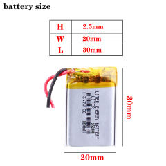 3.7V 120mAh 252030 BIHUADE Lithium Polymer Rechargeable Battery For phone electronic device