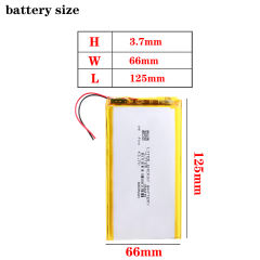 3.7V,6000mAH 3766125 Liter energy battery  (polymer lithium ion battery) Li-ion battery for tablet pc,GPS e-book