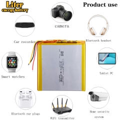 3 line 3.7V,4500mAH 35100105 Liter energy battery (polymer lithium ion battery) Li-ion battery for tablet pc 7 inch 8 inch 9inch