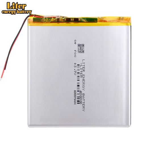 3.7V 6000mAh 40100100 BIHUADE Battery Tablet PC tablet  rechargeable lithium polymer battery