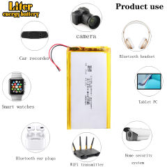 3.7V,6000mAH 3766125 Liter energy battery  (polymer lithium ion battery) Li-ion battery for tablet pc,GPS e-book