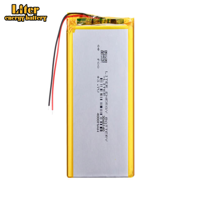3065140 3.7v 4000mah Liter energy battery  Lithium Polymer Battery For Pda Tablet Pcs Digital Products