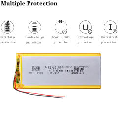 3.7V 4000mah 5050110 Liter energy battery Polymer Lithium Rechargeable Battery For E-book Tablet PC phone video