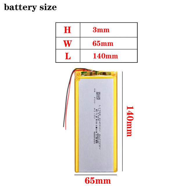 3065140 3.7v 4000mah Liter energy battery  Lithium Polymer Battery For Pda Tablet Pcs Digital Products
