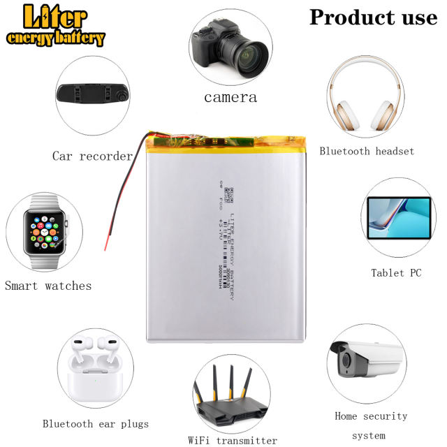 3090130 3.7V lithium Tablet polymer battery 5000mAh For DIY mobile emergency power charging treasure Tablet PC battery