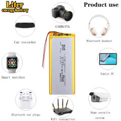 3.7V 4000mah 5050110 Liter energy battery Polymer Lithium Rechargeable Battery For E-book Tablet PC phone video