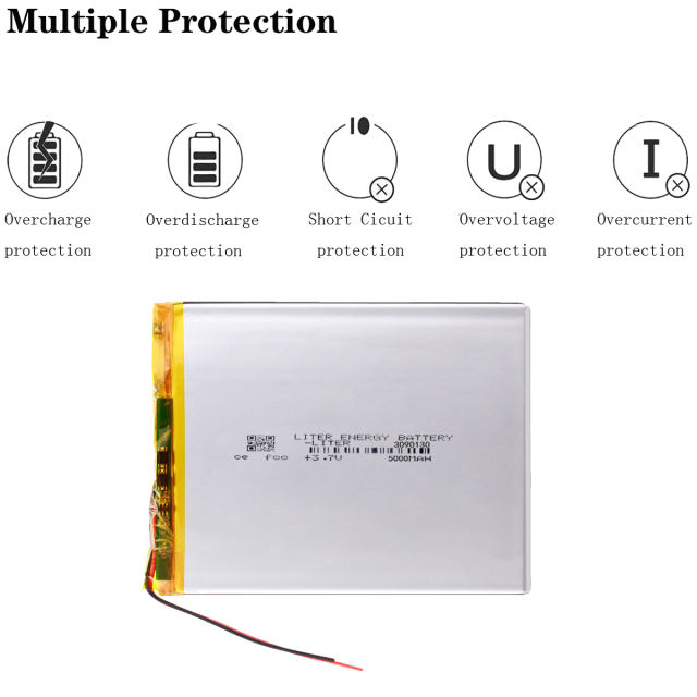 3090130 3.7V lithium Tablet polymer battery 5000mAh For DIY mobile emergency power charging treasure Tablet PC battery