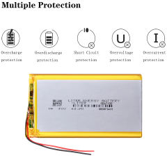 3.7v 5067100 4800mAh Polymer lithium ion Battery Liter energy battery for 8 inch 9inch Tablet PC Hi8 hi8 pro xv8 DVD DVR