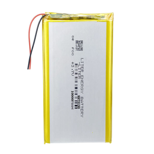 3.7V lithium polymer battery 8873130 10000mAh Rechargeable Li-ion Cell For Tablet DVD  MID PDA  Liter energy battery