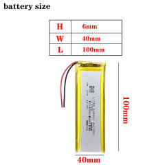 3.7V 3000mAH 6040100 Polymer lithium ion / Li-ion battery for tablet pc cell phone MOBILE POWER BANK MP4