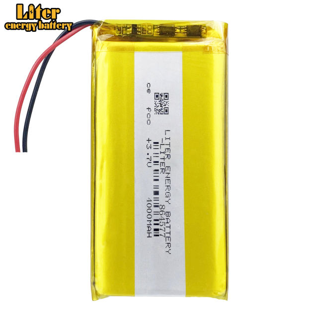 3.7 v lithium polymer battery 4000 mah 864577 mobile power supply tablet 7 'tablet