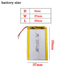 803759 3.7V 2000mAh Liter energy battery Rechargeable Lithium Polymer Battery For Mobile Power Bank DIY Tablet