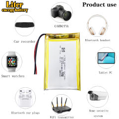 803860 3.7V 2000MAH Liter energy battery Li-ion battery for tablet pc 7 inch 8 inch 9inc MP3 E-book bluetooth headset