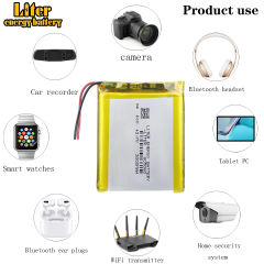 3.7V 3000mAh 805060 Polymer Lithium LiPo Rechargeable Battery For GPS PSP DVD E-book Tablet PC Power Bank Speaker Camera PAD