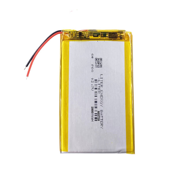 803759 3.7V 2000mAh Liter energy battery Rechargeable Lithium Polymer Battery For Mobile Power Bank DIY Tablet