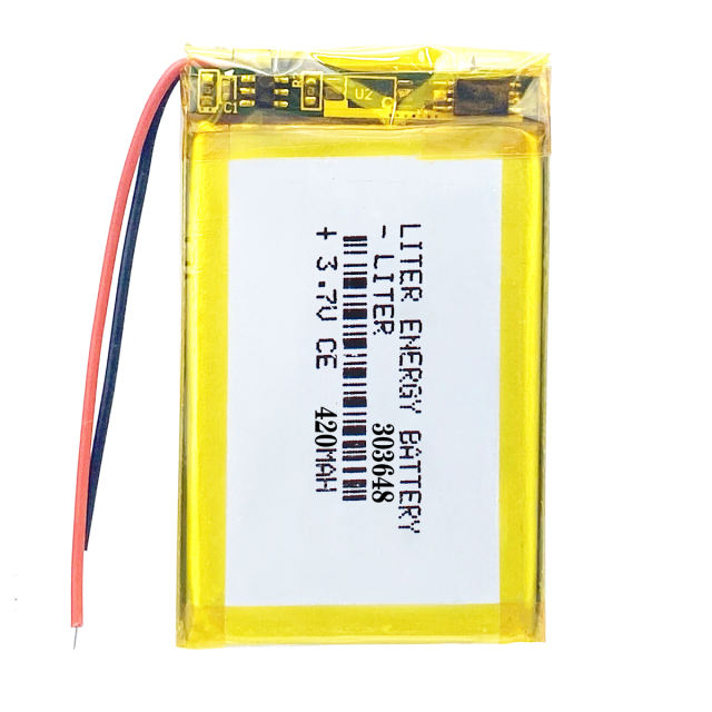 3.7V 420mah 303648 Liter energy battery Lithium Polymer Rechargeable Battery For Mp3 MP4 MP5 GPS Vedio Game toys