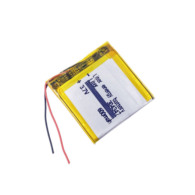 3.7V lithium polymer battery 304347 600mah  Liter energy battery MP3 MP4 MP5 GPS Bluetooth little toy game
