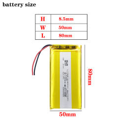 3.7V 4000mAh 855080 BIHUADE Lithium Polymer Rechargeable Battery cells For Mp3 MP4 MP5 DVD Tablet Electric Toys Power bank
